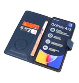 Estuche de lujo tipo billetera para Samsung Galaxy A72 5G Navy