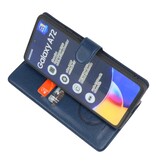 Estuche de lujo tipo billetera para Samsung Galaxy A72 5G Navy