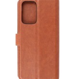 Funda Cartera de Lujo para Samsung Galaxy A72 5G Marrón