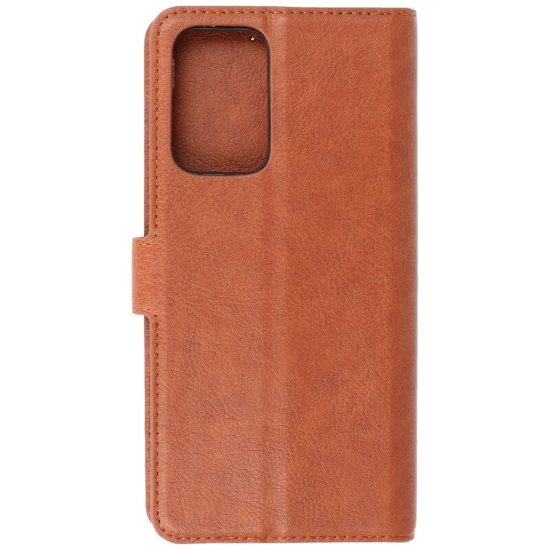 Luxus Brieftasche Hülle für Samsung Galaxy A72 5G Brown