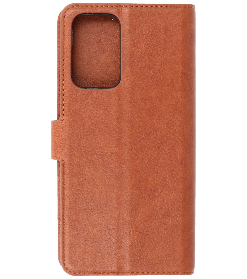 Luxus Brieftasche Hülle für Samsung Galaxy A72 5G Brown