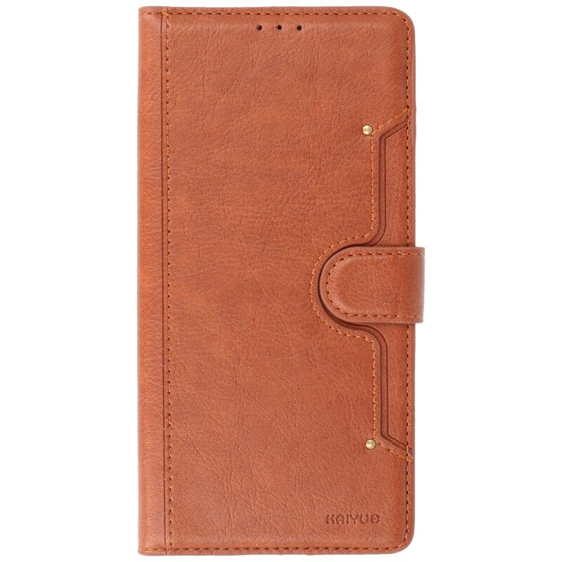 Luxury Wallet Case for Samsung Galaxy A72 5G Brown