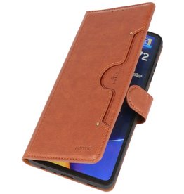 Etui Portefeuille de Luxe pour Samsung Galaxy A72 5G Marron