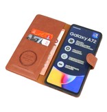Luxus Brieftasche Hülle für Samsung Galaxy A72 5G Brown