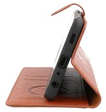 Luxus Brieftasche Hülle für Samsung Galaxy A72 5G Brown