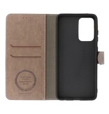 Luxury Wallet Case for Samsung Galaxy A72 5G Gray