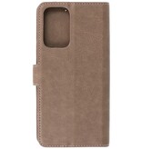 Estuche de lujo tipo billetera para Samsung Galaxy A72 5G gris