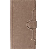 Etui Portefeuille de Luxe pour Samsung Galaxy A72 5G Gris