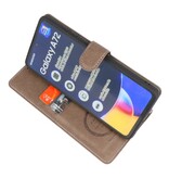 Estuche de lujo tipo billetera para Samsung Galaxy A72 5G gris