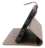 Luxe Portemonnee Hoesje voor Samsung Galaxy A72 5G Grijs