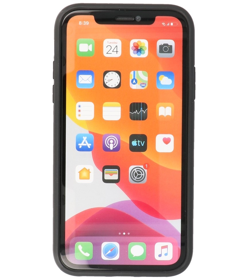 Stand Hardcase Backcover para iPhone XR Plata