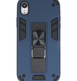 Stand Hardcase Backcover für iPhone XR Navy