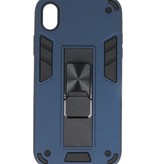 Bagcover til stativ Hardcase til iPhone XR Navy