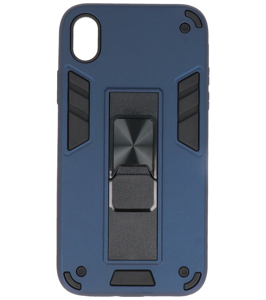 Stand Hardcase Backcover für iPhone XR Navy