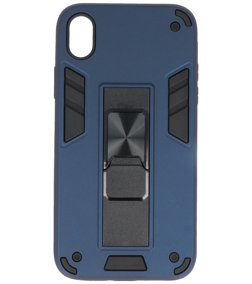 Stand Hardcase Backcover voor iPhone XR Navy