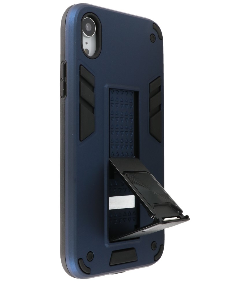 Stand Hardcase Backcover for iPhone XR Navy