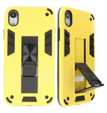 Stand Hardcase Backcover für iPhone XR Gelb