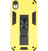 Stand Hardcase Backcover für iPhone XR Gelb