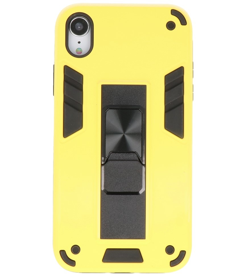 Stand Hardcase Backcover für iPhone XR Gelb