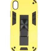 Stand Hardcase Backcover for iPhone XR Yellow