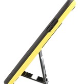 Carcasa trasera rígida Stand para iPhone XR Amarillo