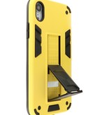 Stand Hardcase Backcover für iPhone XR Gelb