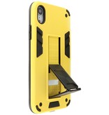 Stand Hardcase Backcover voor iPhone XR Geel