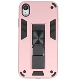 Stand Hardcase Backcover voor iPhone XR Roze