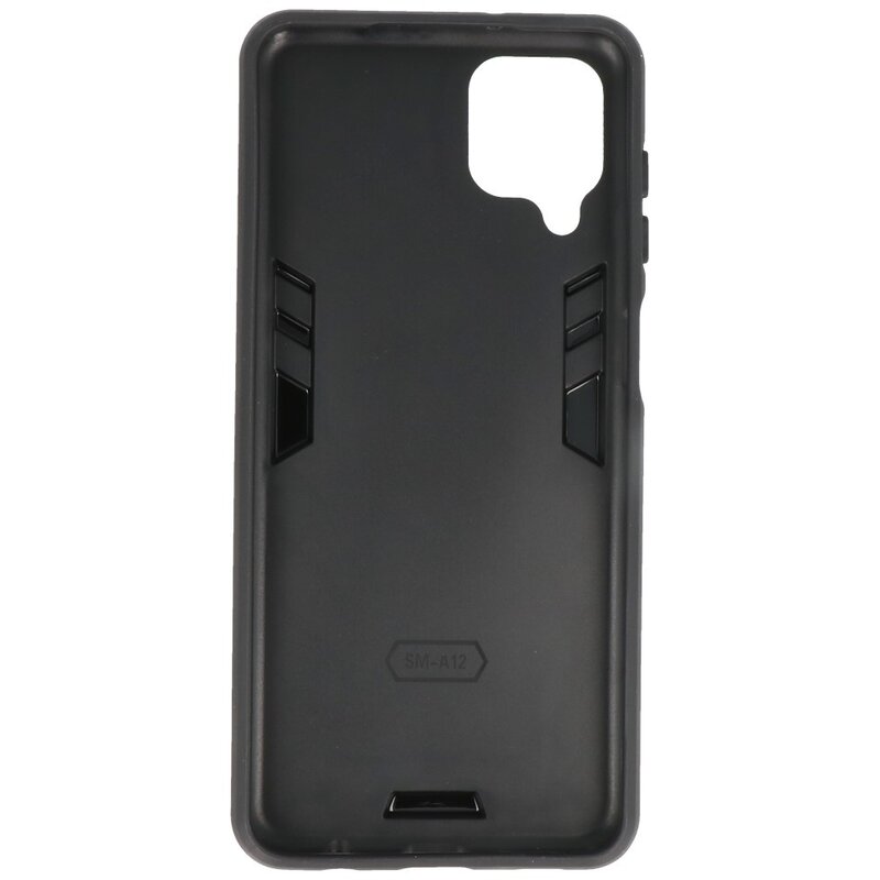 Stand Hardcase Backcover for Samsung Galaxy A12 Yellow