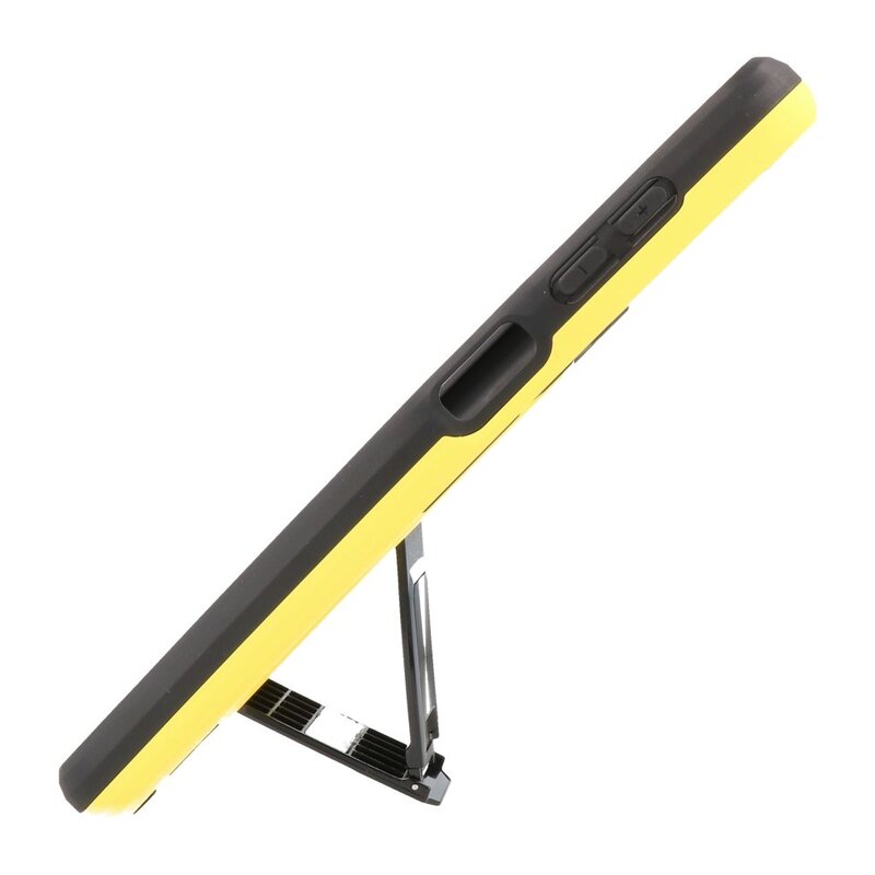 Stand Hardcase Backcover voor Samsung Galaxy A12 Geel