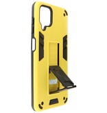 Stand Hardcase Backcover voor Samsung Galaxy A12 Geel
