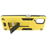 Stand Hardcase Backcover for Samsung Galaxy A12 Yellow