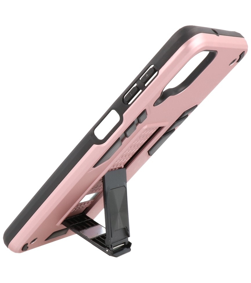 Bagcover til stativ Hardcase til Samsung Galaxy A12 Pink