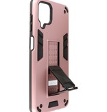 Carcasa trasera rígida Stand para Samsung Galaxy A12 Rosa