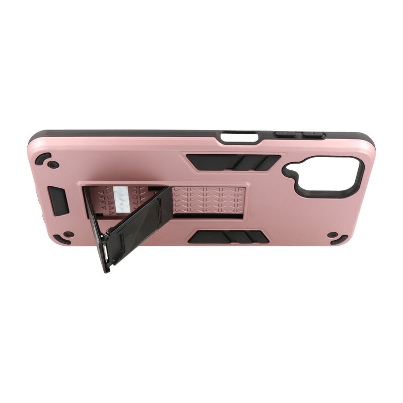 Bagcover til stativ Hardcase til Samsung Galaxy A12 Pink