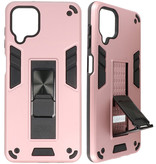 Bagcover til stativ Hardcase til Samsung Galaxy A12 Pink