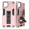 Bagcover til stativ Hardcase til Samsung Galaxy A12 Pink