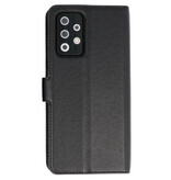 Etui Portefeuille de Luxe pour Samsung Galaxy A72 5G Noir