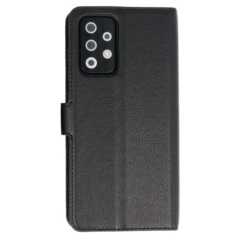 Estuche de lujo tipo billetera para Samsung Galaxy A72 5G Negro