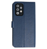 Custodia a Portafoglio di lusso per Samsung Galaxy A72 5G Navy
