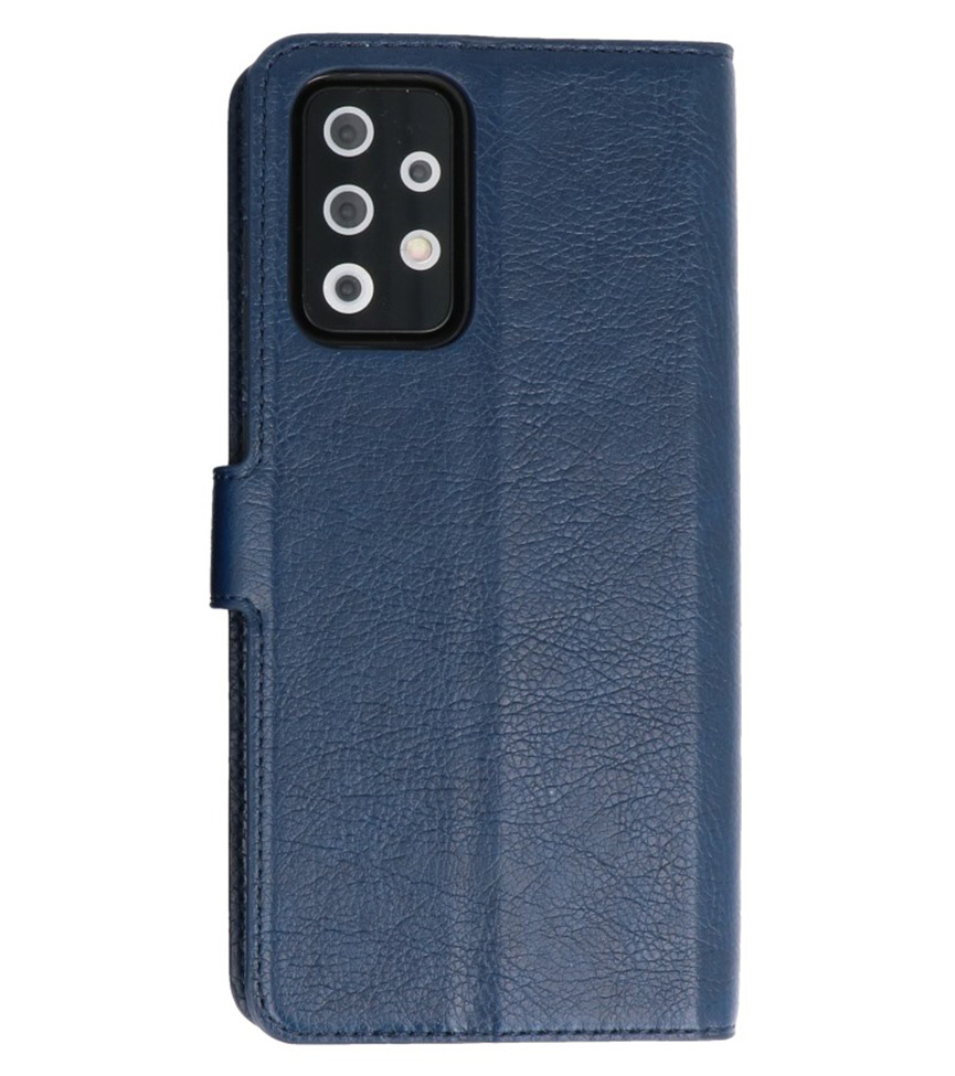 Luxus Brieftasche Fall für Samsung Galaxy A72 5G Navy