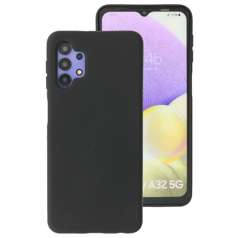 Mode Farbe TPU Fall Samsung Galaxy A32 5G Schwarz