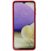 Carcasa de TPU Color Moda para Samsung Galaxy A32 5G Rojo