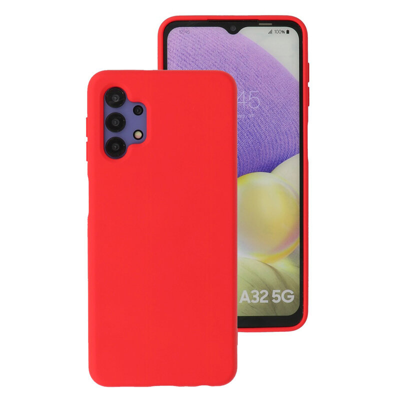 Fashion Color TPU Cover Samsung Galaxy A32 5G Rød