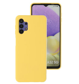 2,0 mm dicke Modefarbe TPU-Hülle Samsung Galaxy A32 5G Gelb