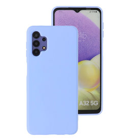 Custodia in TPU di colore moda spesso 2,0 mm per Samsung Galaxy A32 5G viola