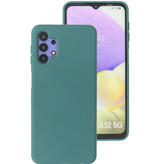 Custodia in TPU colore moda per Samsung Galaxy A32 5G verde scuro