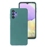 Fashion Color TPU Hoesje Samsung Galaxy A32 5G Donker Groen