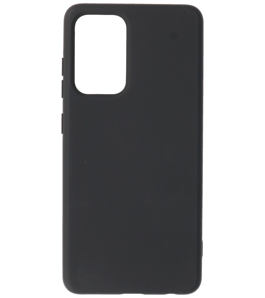 2.0mm Dikke Fashion Color TPU Hoesje voor Samsung Galaxy A52 5G Zwart