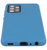 2.0mm Dikke Fashion Color TPU Hoesje voor Samsung Galaxy A52 5G Navy